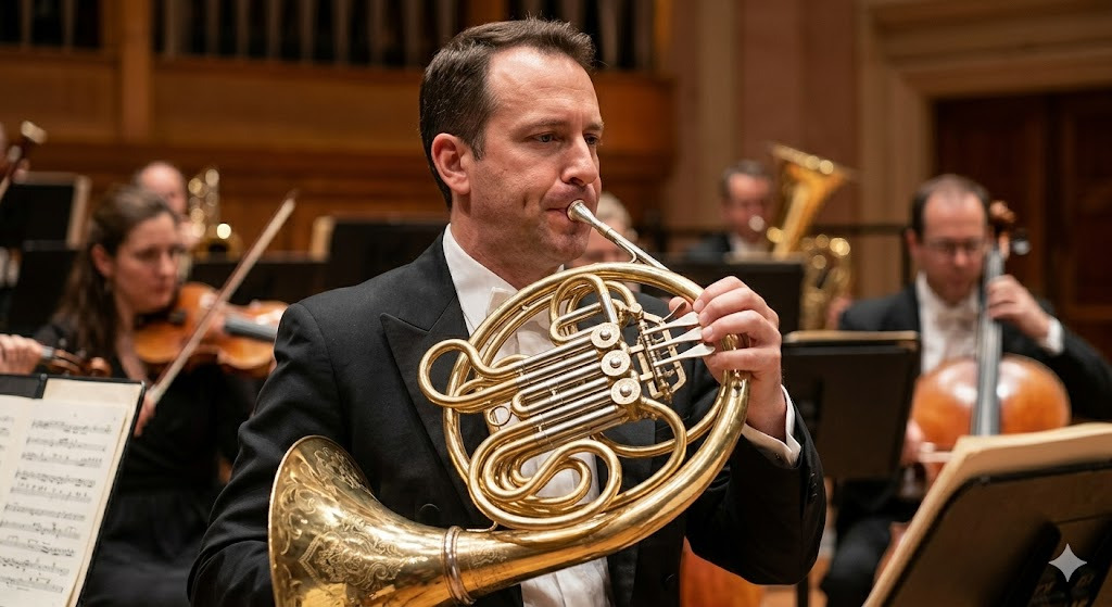 Trompista en orquesta